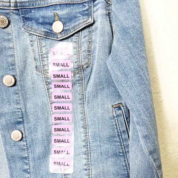 NINE WEST JEANS BLUE WOMEN SARAH JEAN JACKET SIZE SMALL COLOR WINDHAM NEW - Picture 2 of 7